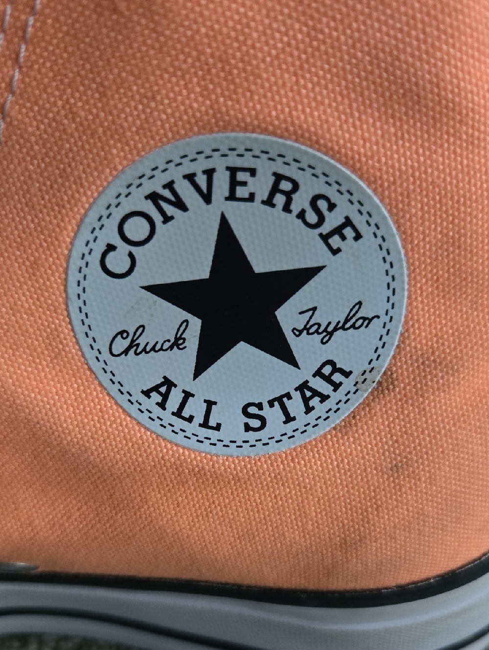 Orange Converse High-Top Chuck Taylor Platform Sneakers - Picture 2 of 5